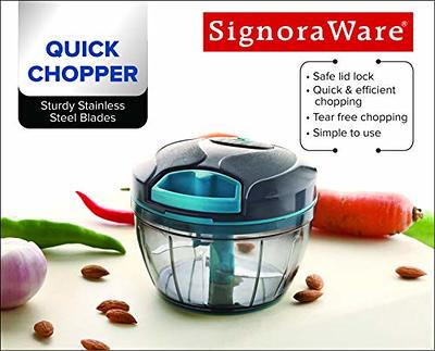 Manual Food Chopper, Easy Hand Pull Onion Chopper, Durable Handheld String  Food Processor for Veggie, Garlic