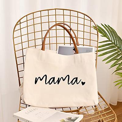 kifasyo Mom Mama Bag Mother Gifts Momlife Tote for Hospital, Shopping,  Beach, Travel