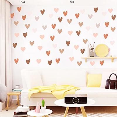 4 Sheets/Set Love Heart Shaped Cute Stickers for Girls Bedroom DIY