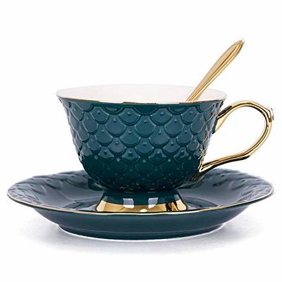 Luxurious and Exquisite Ceramic Coffee Cup Set, Tea Cup and Saucer