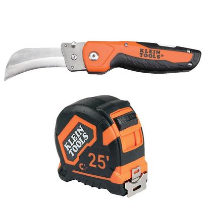 Milwaukee Fastback Folding Utility Knife Set with 25 ft. Compact Wide Blade Tape Measure