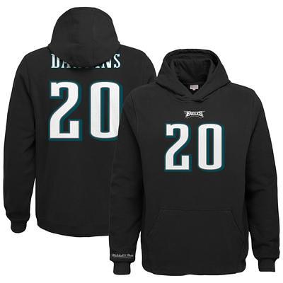 Brian Dawkins Philadelphia Eagles Mitchell & Ness Big & Tall Retired Player  Name & Number Long Sleeve Top - Black