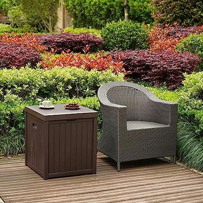 Yitahome  120 Gallon Deck Boxes For Outdoor Pillows Brown