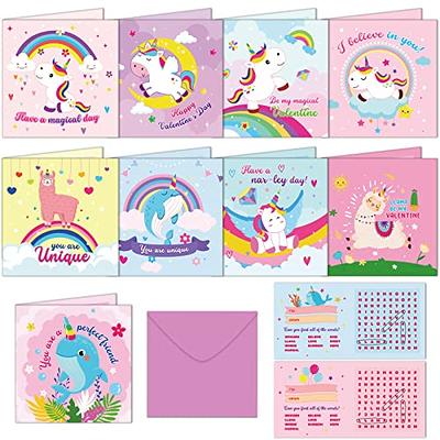 Tevxj 36 Packs Unicorn Valentines Day Cards for Kids Unicorn Valentine Word  Search Cards with Envelopes for School Classroom Exchange Gift Valentine's  Day Party Favor (9 Styles) - Yahoo Shopping