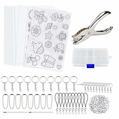 Hysagtek 158 Pcs Shrinky Sheets Kits for Shrinky Dinks, Including 17 Pcs  Shrinky Art Heat Shrink Plastic Sheets, 140 Pcs Keychains Accessories, Hole  Punch for Kids Craft Christmas Ornaments - Yahoo Shopping