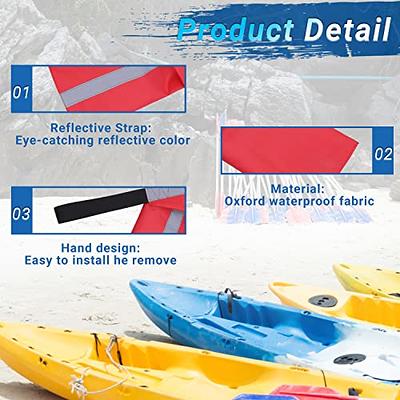 Kayak Safety Flag-2 Packs Included, Kayak Safety Red Flag With