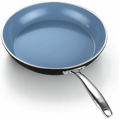 KitchenAid Hard Anodized 5qt Nonstick Ceramic Saute Pan with Lid - Blue Velvet