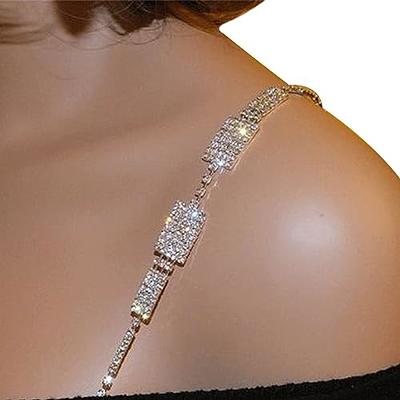 1Pair Luxury Rhinestone Lingerie Straps Jewelry Sexy Crystal Shoulder Strap  Chain Festival Rave Rhinestone Underwear Chain Bridal Wedding Dress Bra  Shoulder Chain for Women (Shoulder&silver) - Yahoo Shopping