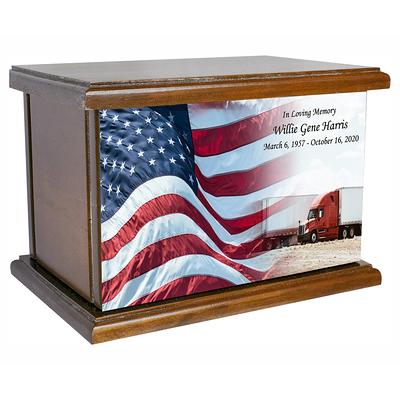 Las Vegas Raiders Wooden American Flag