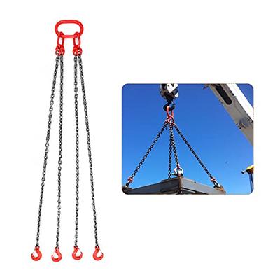 BEAMNOVA Lifting Chains with Hooks, 5/16 Inch x 5 Foot, 6 Ton