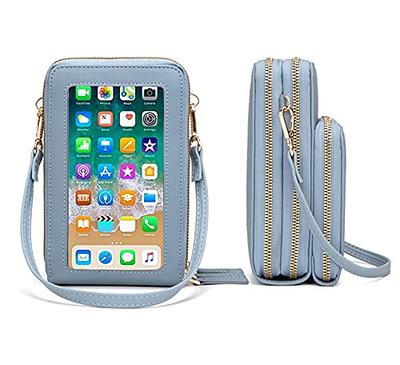 Small Crossbody Phone Bag Shoulder Bag Card holder Wallets Purse for Women  & Girls (D10 Sky Blue - Touch Screen) - Yahoo Shopping