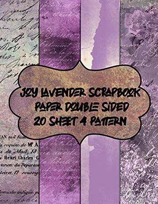 Blank Scrapbook Album Purple Lavender Retro Stripe Teen Modern 8 x 8 20  Pages