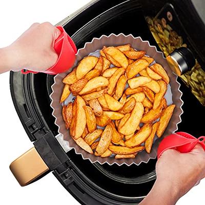  Air Fryer Silicone Pots, 2 Pieces Food Grade Reusable