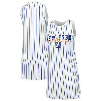 New York Mets Mens Pinstripe Bib Overalls FOCO