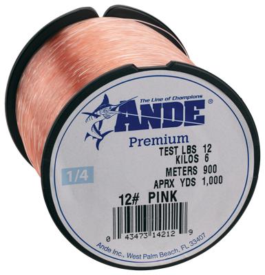 Ande Premium Monofilament Line 1/4 lb. Spool - 30-lb. - Pink - Yahoo  Shopping