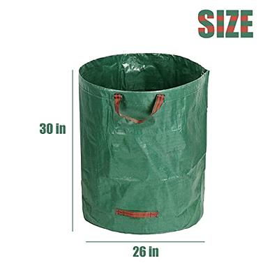 3-Pack 72 Gallon Lawn Garden Bags,Reusable Extra Large Leaf Bags Yard Waste  Bags Paper Waste Management Bagster Recycling Bag Trash Bags