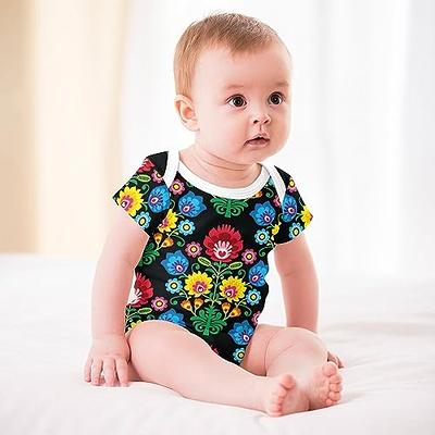whuhezhi Baby Boys Girls Bodysuits Bodysuit Polish Folk Art Floral Pattern  Romper Jumpsuit Outfit 0-24 Months - Yahoo Shopping