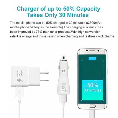 2x Pack Micro USB Charger Fast Charging Cable Cord For Samsung Android  Phone