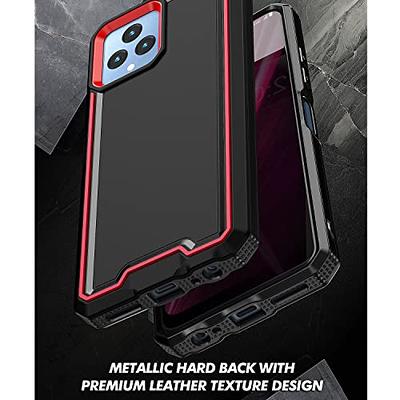 TJS for Samsung Galaxy A54 5G Phone Case, with Tempered Glass Screen  Protector, Dual Layer Shockproof Rugged Hybrid Drop Protector Cover for Galaxy  A54 5G (Black) 