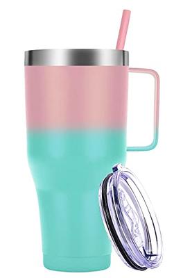 Merfefe 40oz Insulated Coffee Tumbler with Handle.40 oz Tumbler with Handle  and Lid and Straw.Keep Drinks Cold Hot.Easy to Hold,Sweat Proof,Leak  Proof,Dishwasher Safe. - Yahoo Shopping