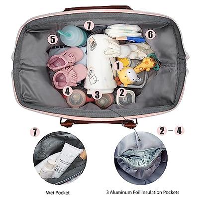 printe Mommy Bag, Hospital Bag for Labor and Delivery, Large Diaper Bag for Mom  Travel, Waterproof Baby Bag with Pouches and Straps, Pale Blue - Yahoo  Shopping