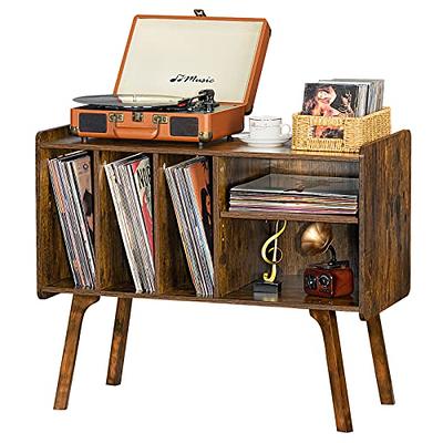 Zekeoney Record Player Stand Turntable Stand with 3-Tier Vinyl