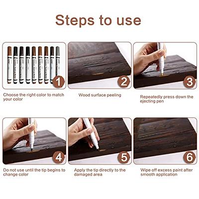 Furniture Markers Touch Up, Upgrade Wood Furniture Repair Kit, Premium Wood  Scratch Repair Markers and Wax Sticks for Wood Stains Scratches Hardwood