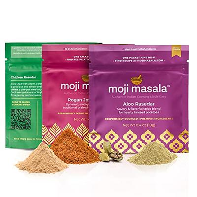 moji masala Indian Curry Spices Set - 3 Pack I Rogan Josh, Chicken