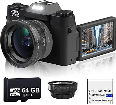 Camara de Video Professional 4k 18X Vlogging IPS 48MP 3.0