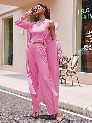 Ekouaer Pajamas for Women Satin Pjs Cute Silk Sleepwear Short Sleeve Button  Top and Shorts Drawstring Waist 2 Piece Lounge Set Rose,M - Yahoo Shopping