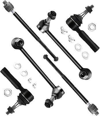 SCITOO 6pcs RWD Front Suspension Kit Inner Outer Tie Rod End Sway