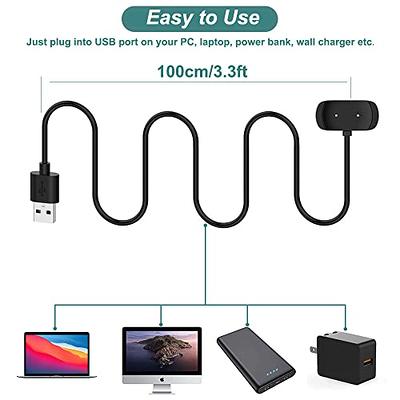  Kissmart Cable de carga para Amazfit Bip 5, Bip 3, Bip U, T-Rex  Pro, GTS 4 Mini, GTS 2, GTS 2 Mini, GTS 2e, GTR 2, GTR 2e, Active, cable de