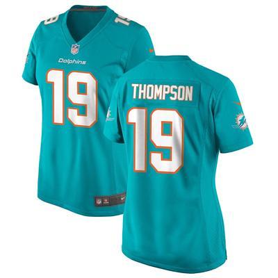 Men's Nike Channing Tindall Aqua Miami Dolphins Game Player Jersey Size: Small