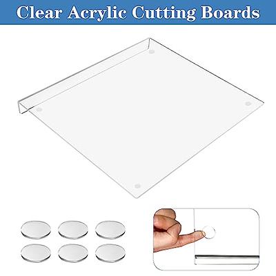  Acrylic Clear Chopping Board Non Slip Cutting Boards,  Countertop With Transparent Cutting Board With Edges, Countertop Protector,  for Counter Countertop Protector Home Restaurant, 18x16 Inch: Home & Kitchen