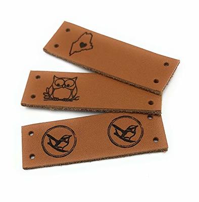 labels for knitting, labels for crochet, leather labels for handmade items,  personalized labels, custom clothing labels - Yahoo Shopping