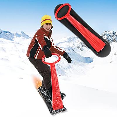 OTES Snow Sled, Fold-up Snow Scooter with Handle Durable Snowboard  Kick-Scooter Sliding Snow Sled for Kids Outdoor Fun Winter Toys for Use On  Snow Sand and Grass,Red - Yahoo Shopping