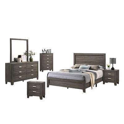 Union Rustic Fentress Standard 6 Piece Bedroom Set Bed Wood In Gray Size Queen Wayfair 53c22ddc8c0e40ee933327f320875bda Yahoo Shopping