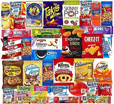 100 count Snack Box - Ultimate Gift Basket with Variety Assortment of  Crackers, Cookies, Candy & Chips - Bulk Bundle of Delicious Treats for Kids,  Teens & Children of all Ages 100 Snacks