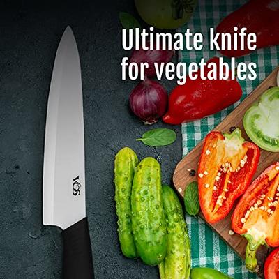 Kitchenaid Classic Ceramic Chef Knife with Blade Cover, 8-inch, Black 