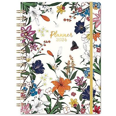 2024 Planner - Weekly and Monthly Planner Spiral Bound, Jan 2024 - Dec  2024, A5 (6.7 x 8.6), Planner 2024 with Tabs, Inner Pocket, Helps To Keep