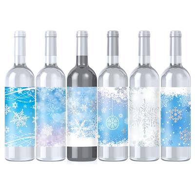 Frozen Bottle Labels, Frozen Party Favors, Snowflake Party Label