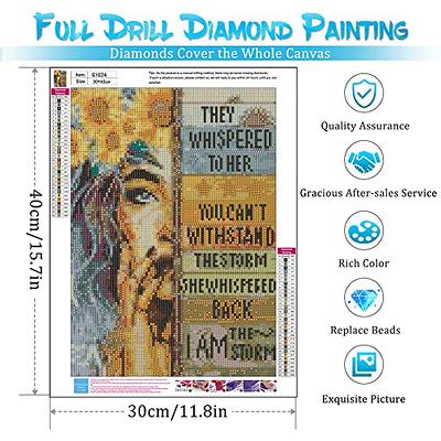 Inspirational Diamond Painting Kits for Adults - 5D Diamond Art Kits for  Adults Kids Beginner, DIY Full Drill Diamond Dots Paintings with Diamonds  Picture Gem Art Crafts for Adult Decor 12x16inch 