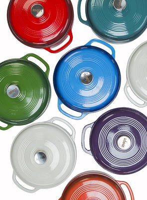 Tramontina Enameled Cast Iron 7-Quart Covered Round Dutch Oven (Assorted  Colors)