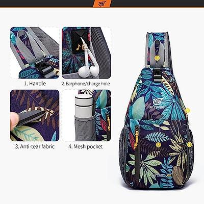 SKYSPER Sling Bag Crossbody Backpack - Chest Shoulder Cross Body Bag Travel  Hiking Casual Daypack for Women Men