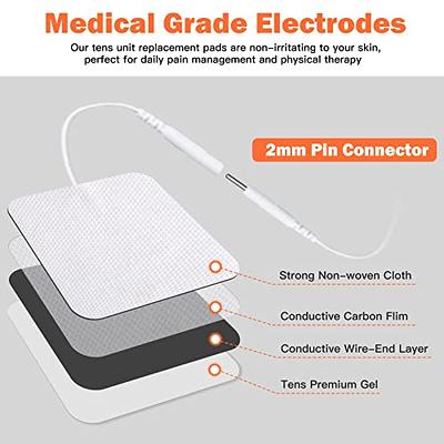 NueMedics PRO 24 Rechargeable TENS Unit with 8 Reusable Pads +