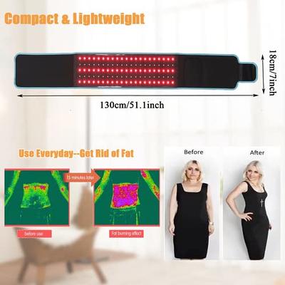 Dialudon Red Light Therapy Belt Infrared Light Therapy Device for Body Pain  Relief Adjustable Wearable Light Therapy Wrap for Waist Knee Back Joint