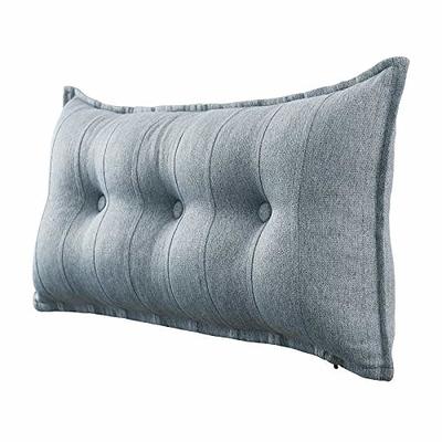 WOWMAX Bed Rest Wedge Bolster Headboard Back Support Pillow Velvet