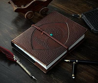 Leather Journals For Women, Refillable Journal, Celtic Tree Of