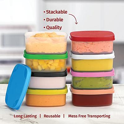 3pk Mini Food Storage Reusable Containers Box Snack Pot Airtight