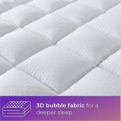 Ingalik Mattress Pad, 400TC Cotton Quilted Pillow Top Mattress Cover, Waterproof Mattress Protector with Fitted Deep Pocket, Cooling Mattress Pad